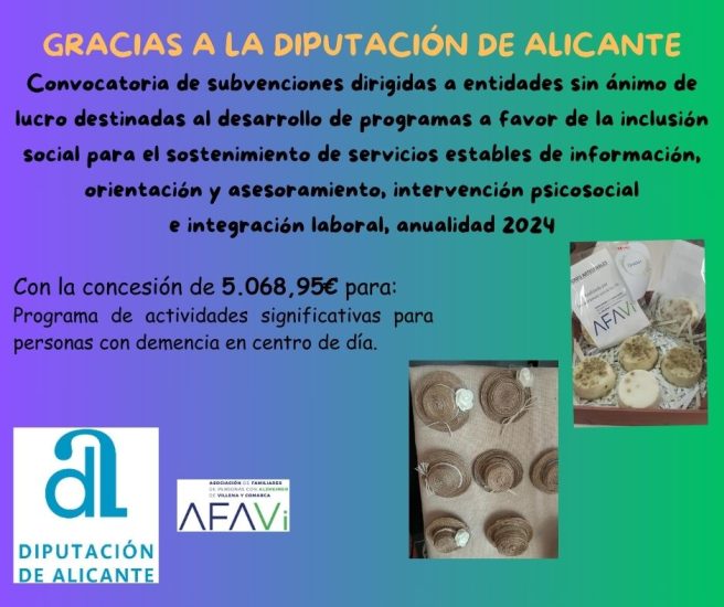 GRACIAS A LA DIPUTACIÓN DE ALICANTE
