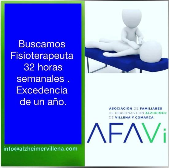 ¡EN AFAVI ESTAMOS BUSCANDO FISIOTERAPEUTA!