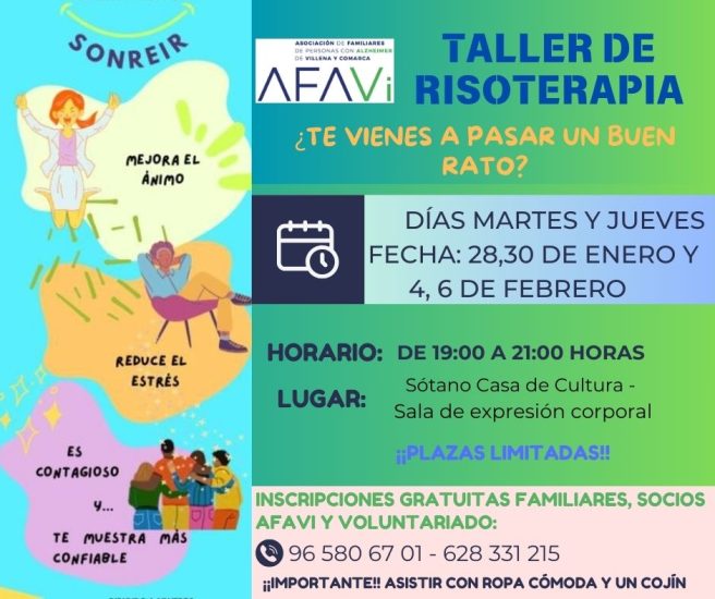 TALLER DE RISOTERAPIA -> Impartido por José Valiente