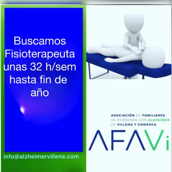 ¡EN AFAVI ESTAMOS BUSCANDO FISIOTERAPEUTA!