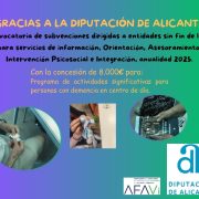 ¡¡MUCHAS GRACIAS DIPUTACIÓN DE ALICANTE!