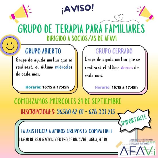 TERAPIAS DE AYUDA MUTUA EN AFAVI