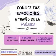 TALLER CONOCE TUS EMOCIONES A TRAVÉS DE LA MÚSICA