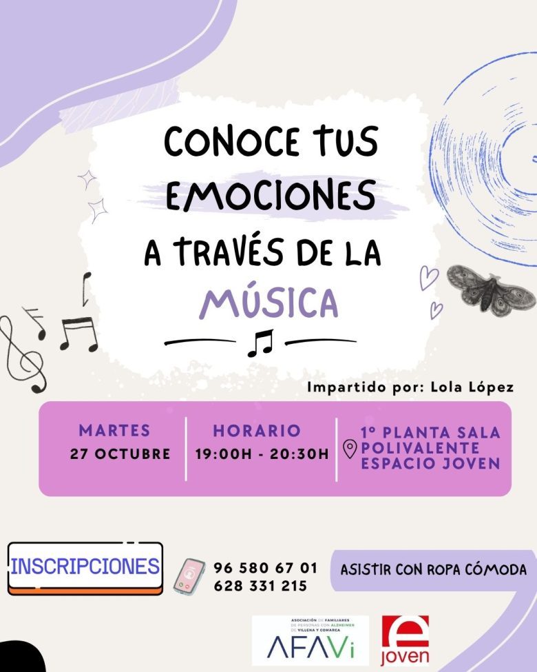 TALLER CONOCE TUS EMOCIONES A TRAVÉS DE LA MÚSICA